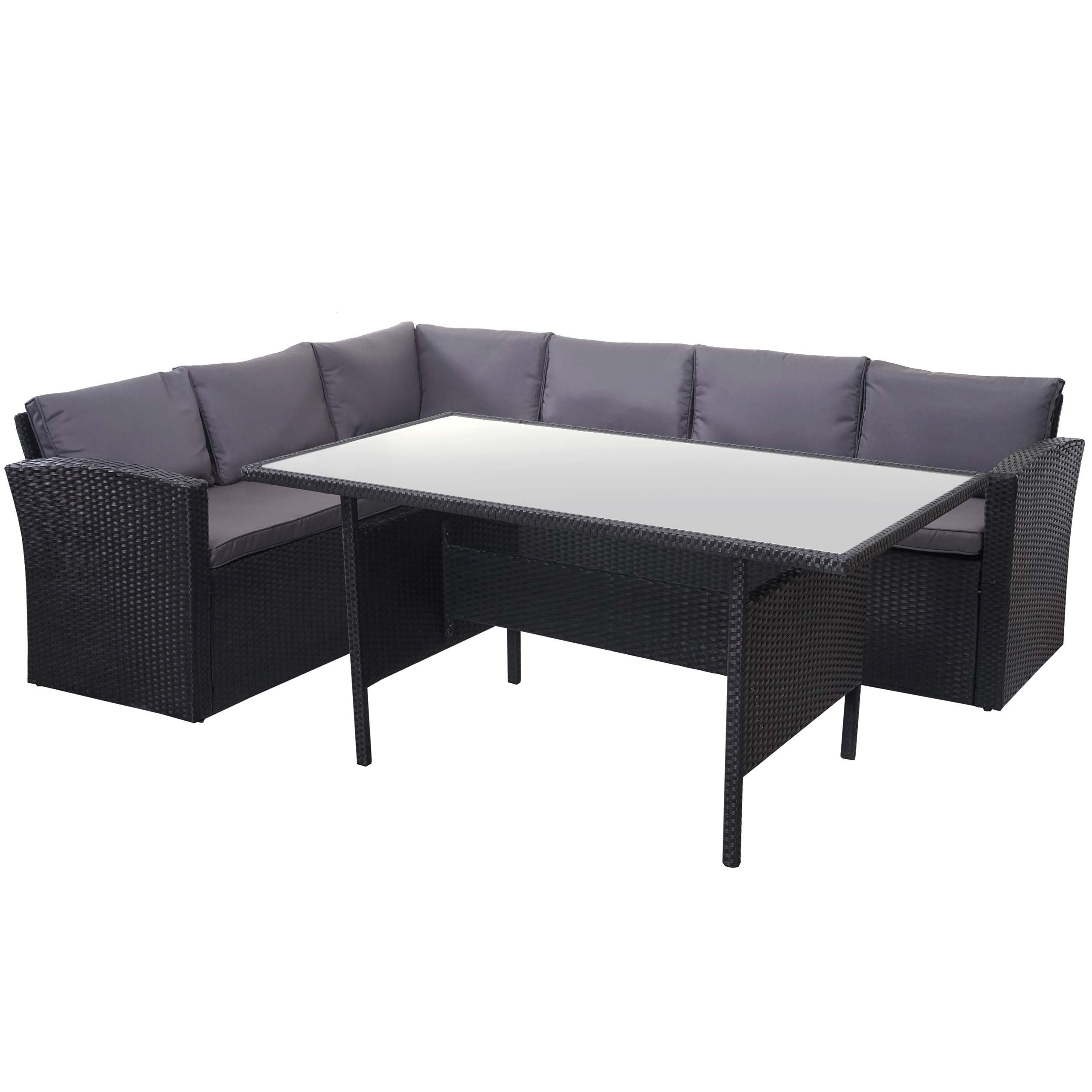 MCW Polstergarnitur MCW-A29-S, (2-tlg., 1 Eckbank, 1 Tisch), Tisch verstärkt durch Unterkonstruktion, Kissen mit Reissverschluss