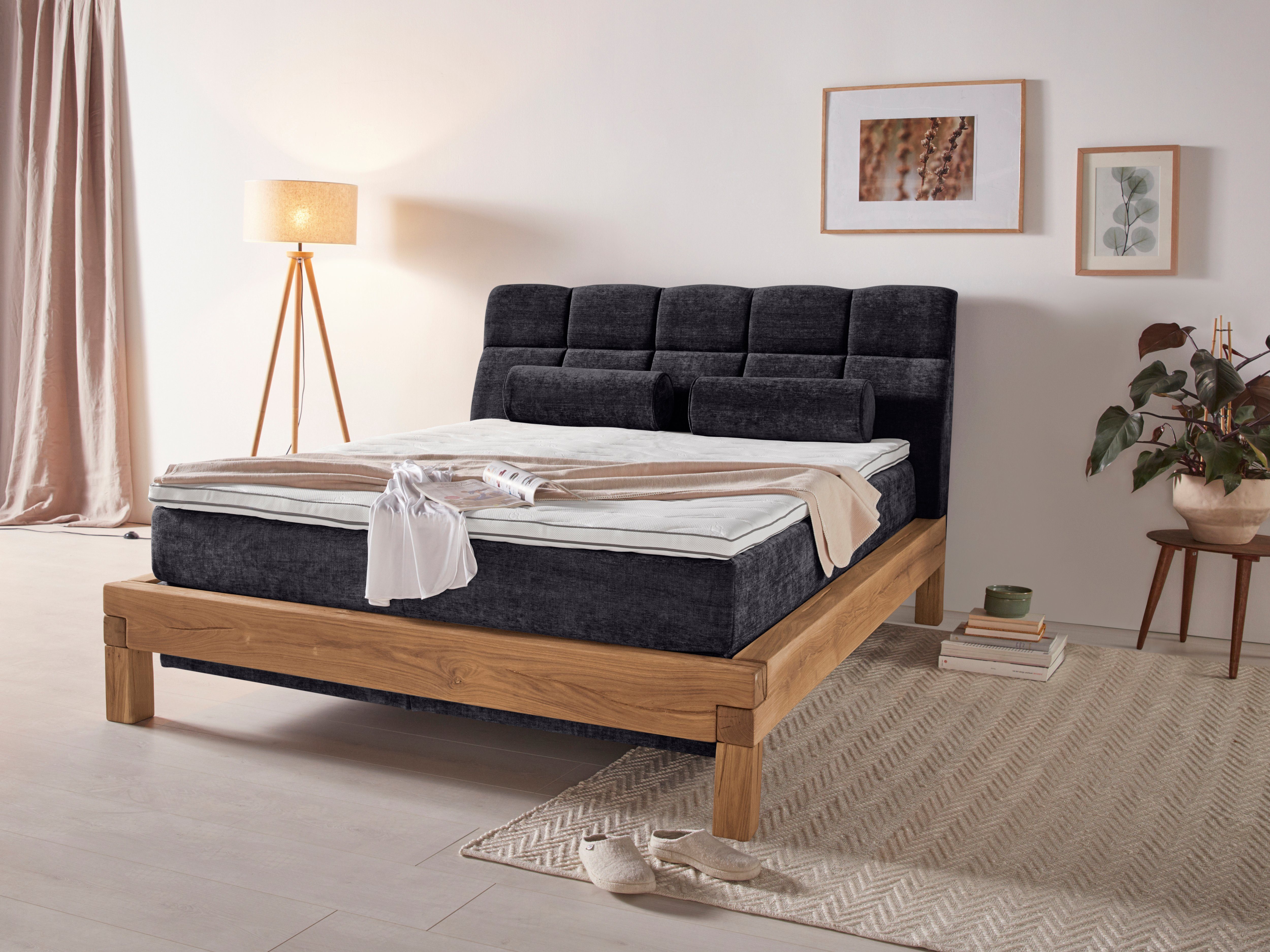 Home affaire Boxspringbett Villads, Liegefläche: 160/200 günstig online kaufen