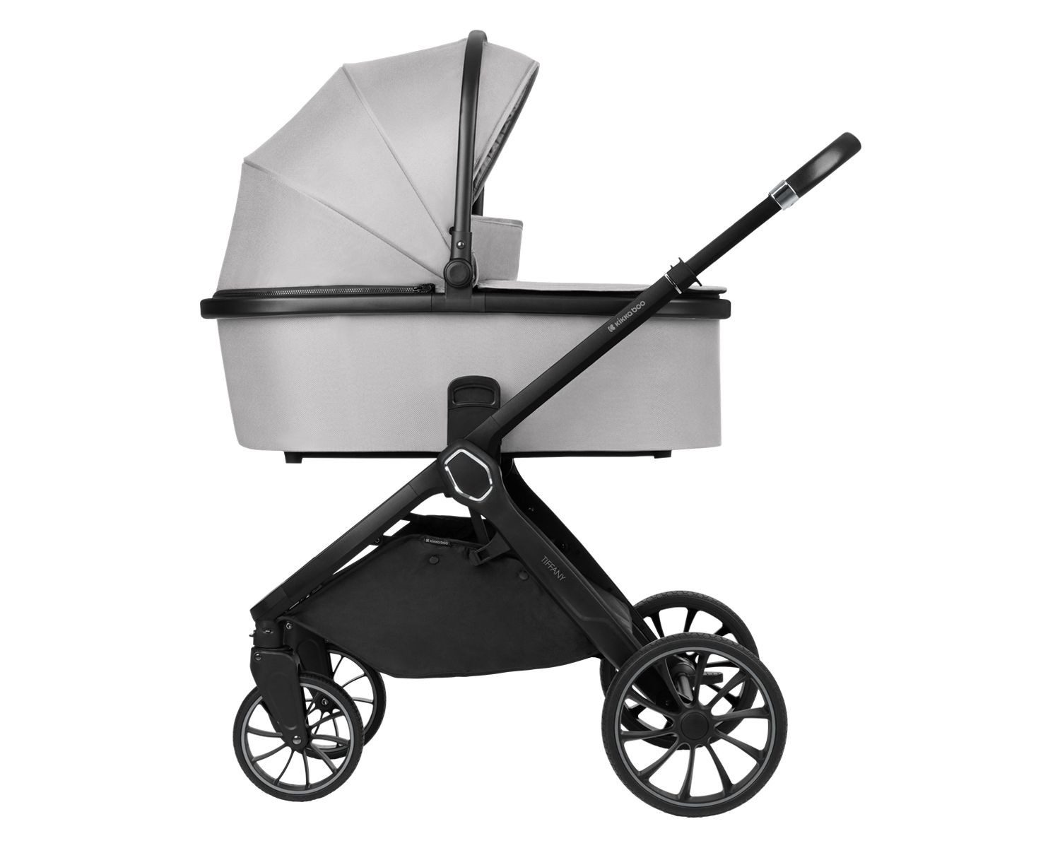 Kikkaboo Kombi-Kinderwagen Kinderwagen Tiffany 2 in 1, Babywanne, Sportsitz, Wickeltasche, PU-Räder