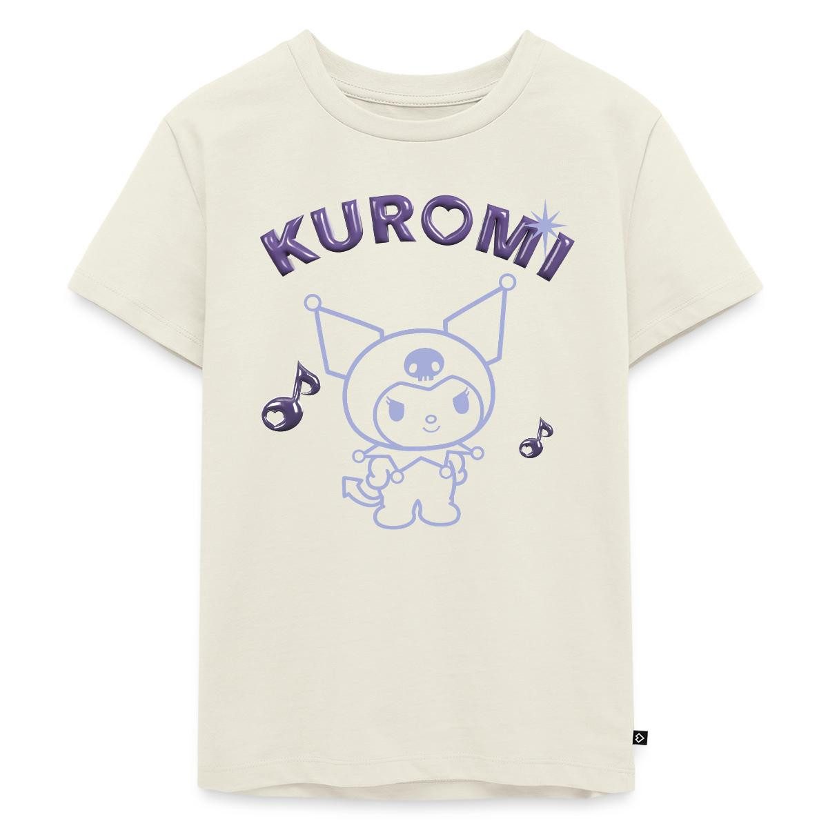 T-Shirt Kuromi Outline Mit Chrome Schriftzug Kinder Premium T-Shirt