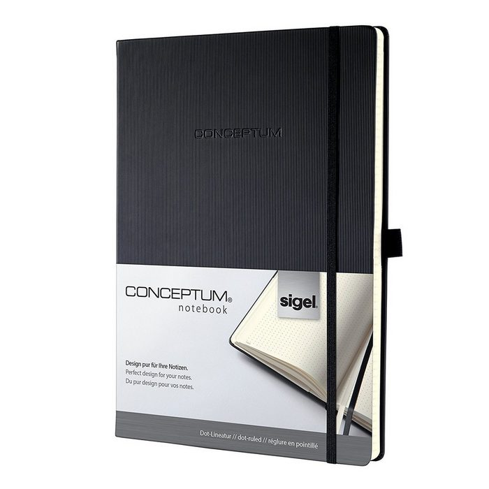 Sigel Notizbuch Conceptum CO108 Notizbuch A4 Hardcover dotted Kladde Notizheft Buch