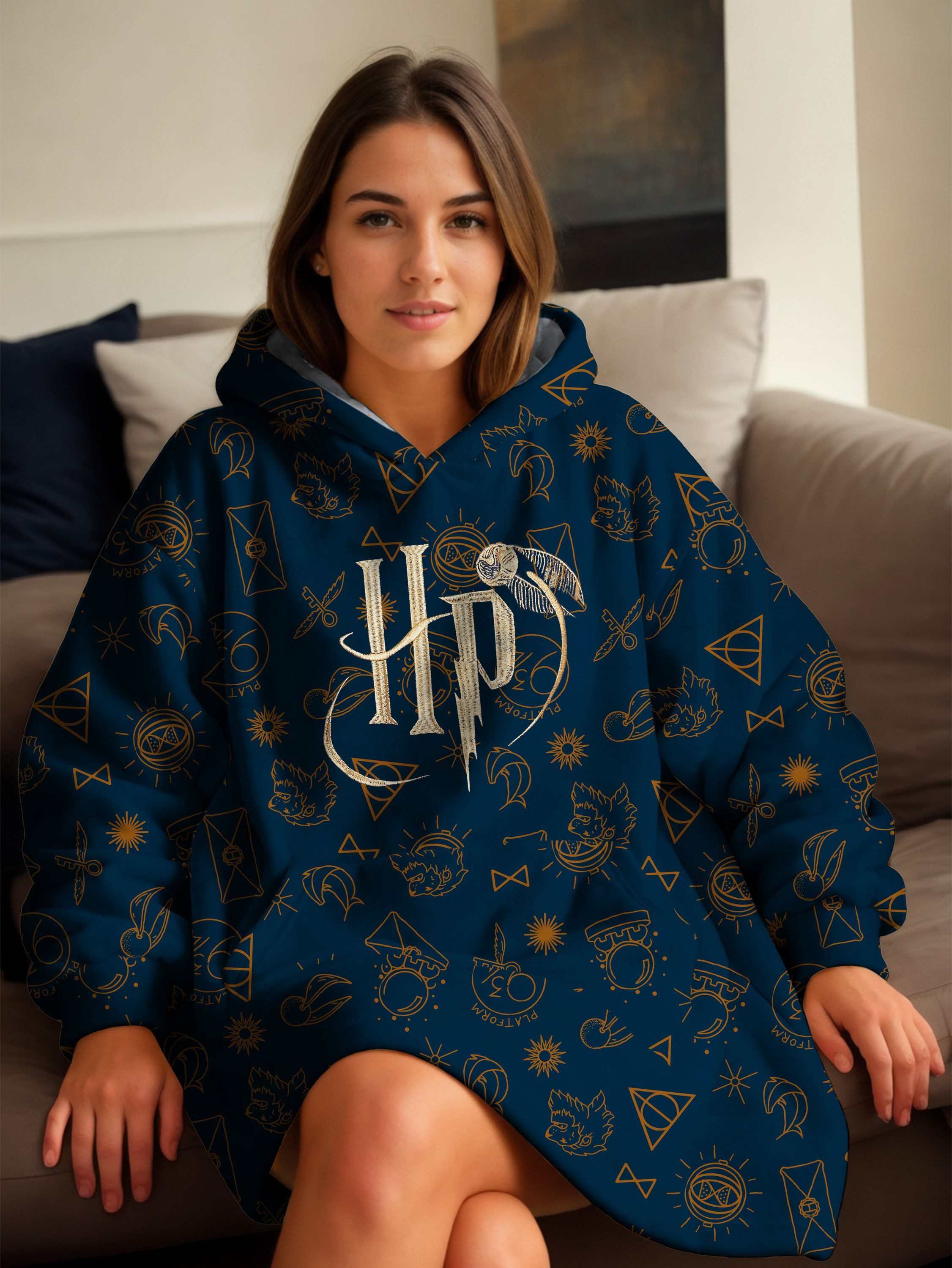 United Labels® Kapuzenpullover Harry Potter Oversize Cozy Hoodie Übergroße günstig online kaufen