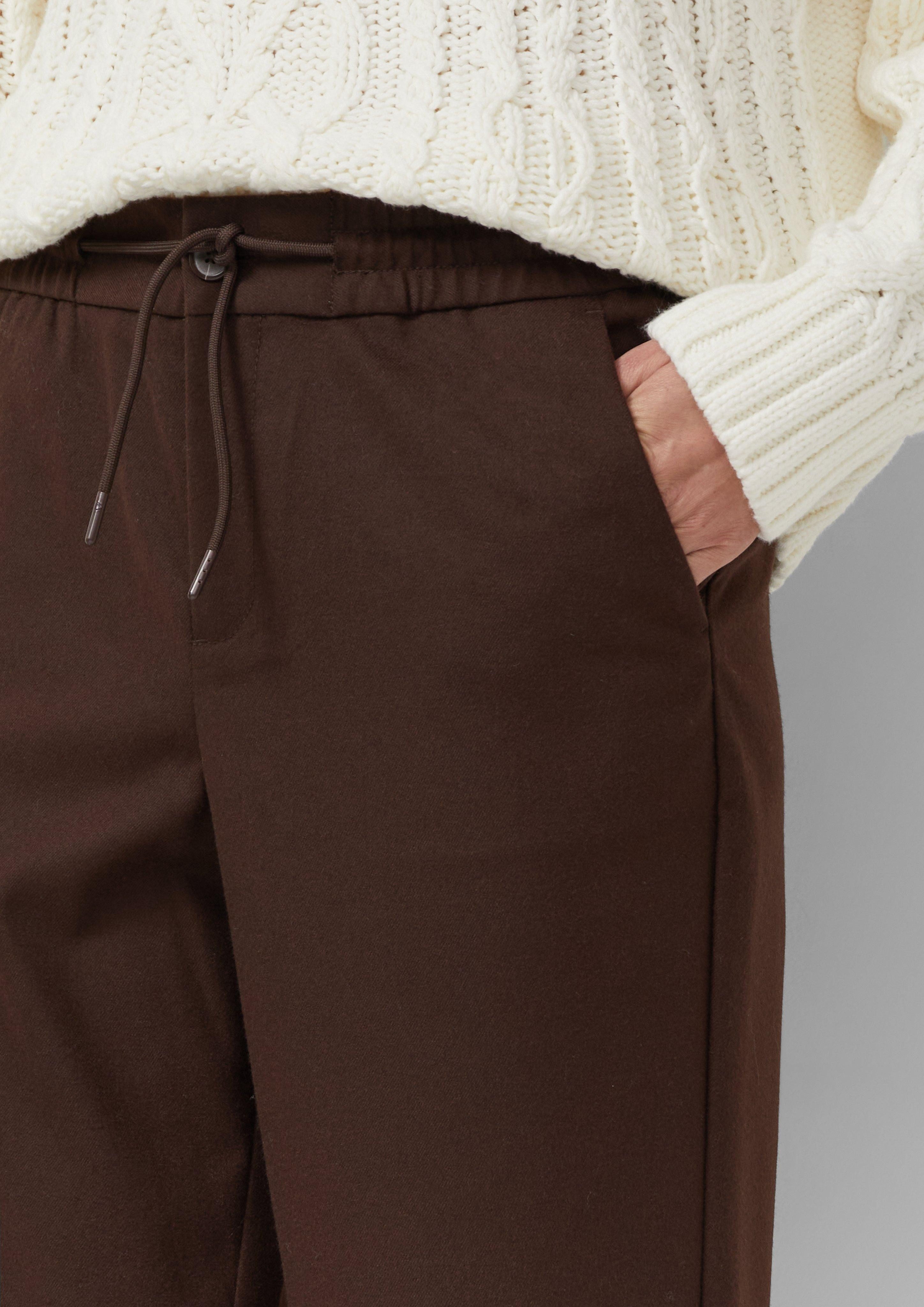 s.Oliver Stoffhose 7/8-Flanell-Hose mit Elastikbund günstig online kaufen