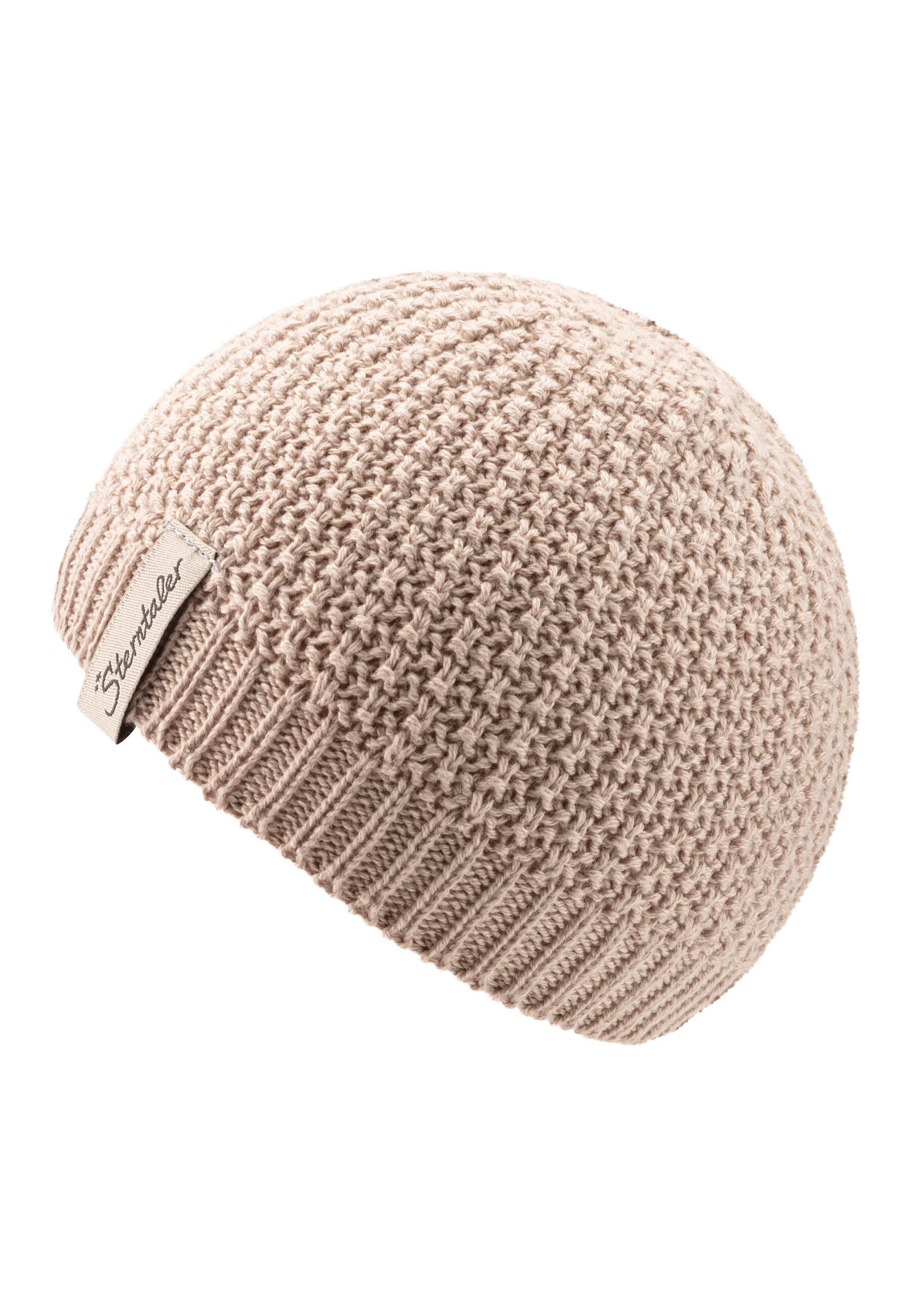 Sterntaler® Strickmütze GOTS Strickmütze Waffel (1-St) GOTS Strickmütze mit Waffelstruktur.