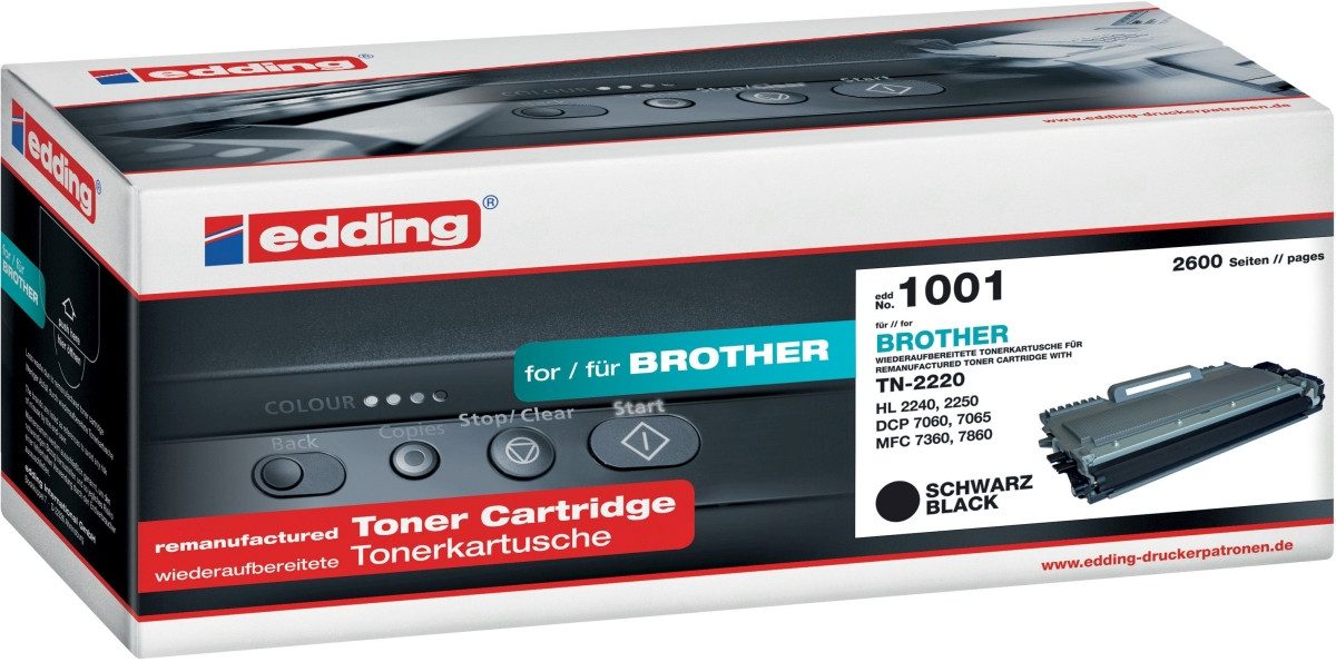 Tonerpatrone Toner kompatibel mit Brother TN 2220 black.
