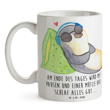 Mr. & Mrs. Panda Tasse Pinguin PEM - Weiß - Geschenk, Fatigue, Teebecher, Becher, Tasse Moti, Keramik, Brillante Bedruckung