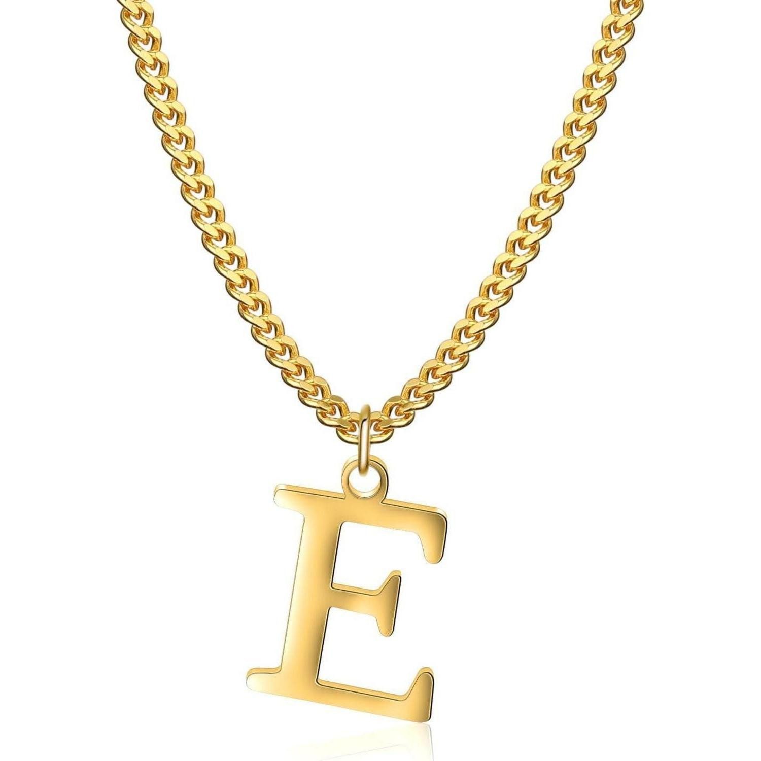 Kette mit Anhänger Halskette Damen 14K Gold Vergoldet Anhänger Y XAC-247-E
