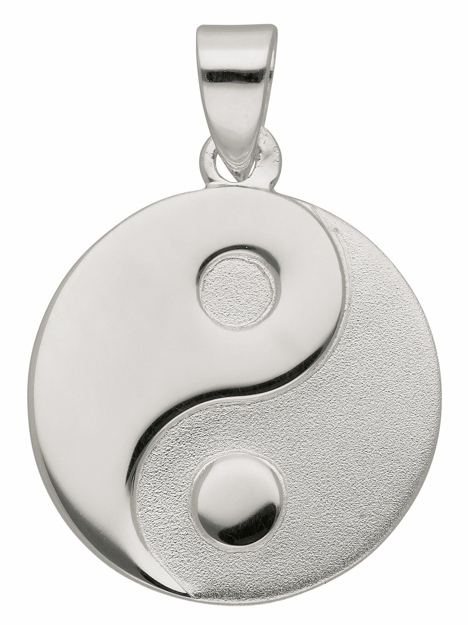 Adelia´s Kettenanhänger 925 Silber Anhänger Ying Yang Ø 15,8 mm,  Silberschmuck für Damen