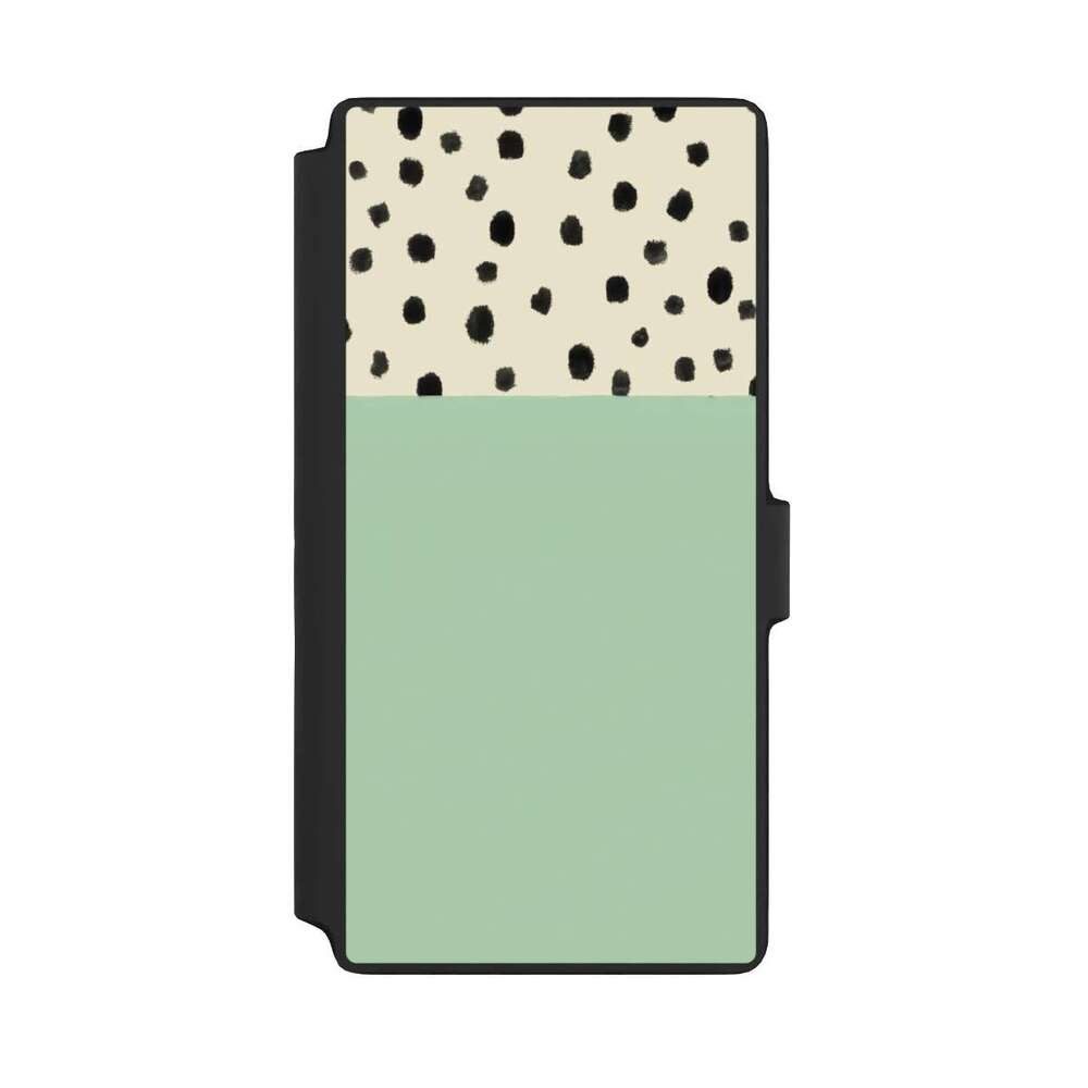 NIVOCASE Handyhülle Abstrakt Polka Dots Boho Dots and Boho, Samsung Galaxy S22 Ultra Klapphülle Handyhülle aus Kunst Leder