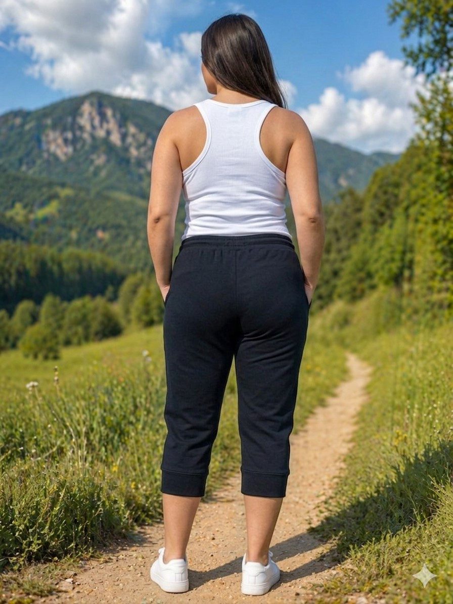 Authentic Klein 3/4-Hose Damen Jerseyhose