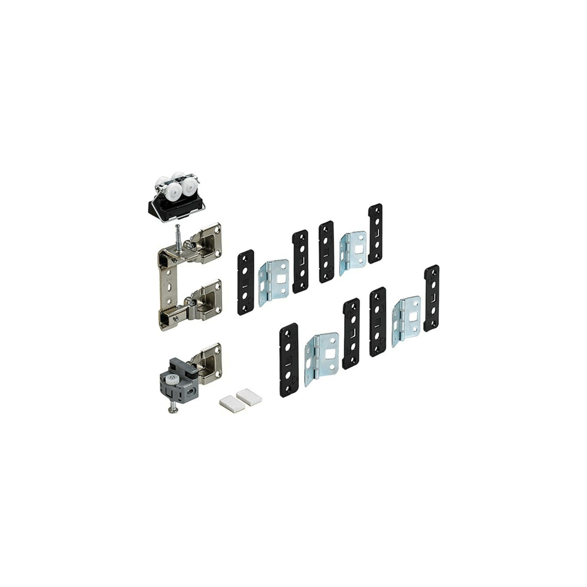 Hettich Schiebetür Hettich Falttürbeschläge-Set 1-T., 2-Fl. WingLine77, 70984 für vorlieg
