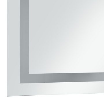 vidaXL Spiegel Badezimmerspiegel mit LED und Touch-Sensor 50 x 60 cm Badspiegel