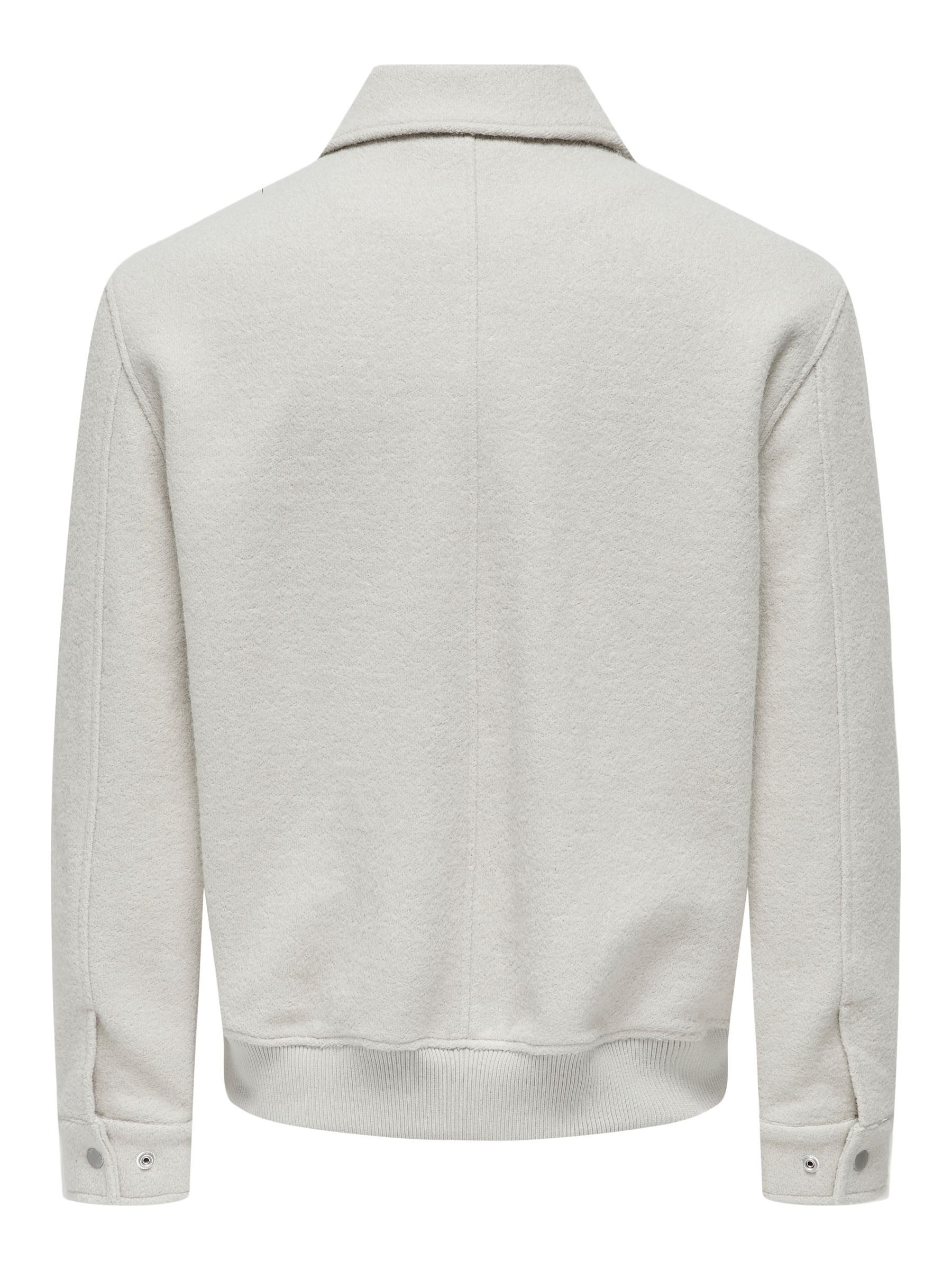 ONLY & SONS Winterjacke Reißverschluss winddichter Blende ONSWAYNE WOOL BOMBER OTW