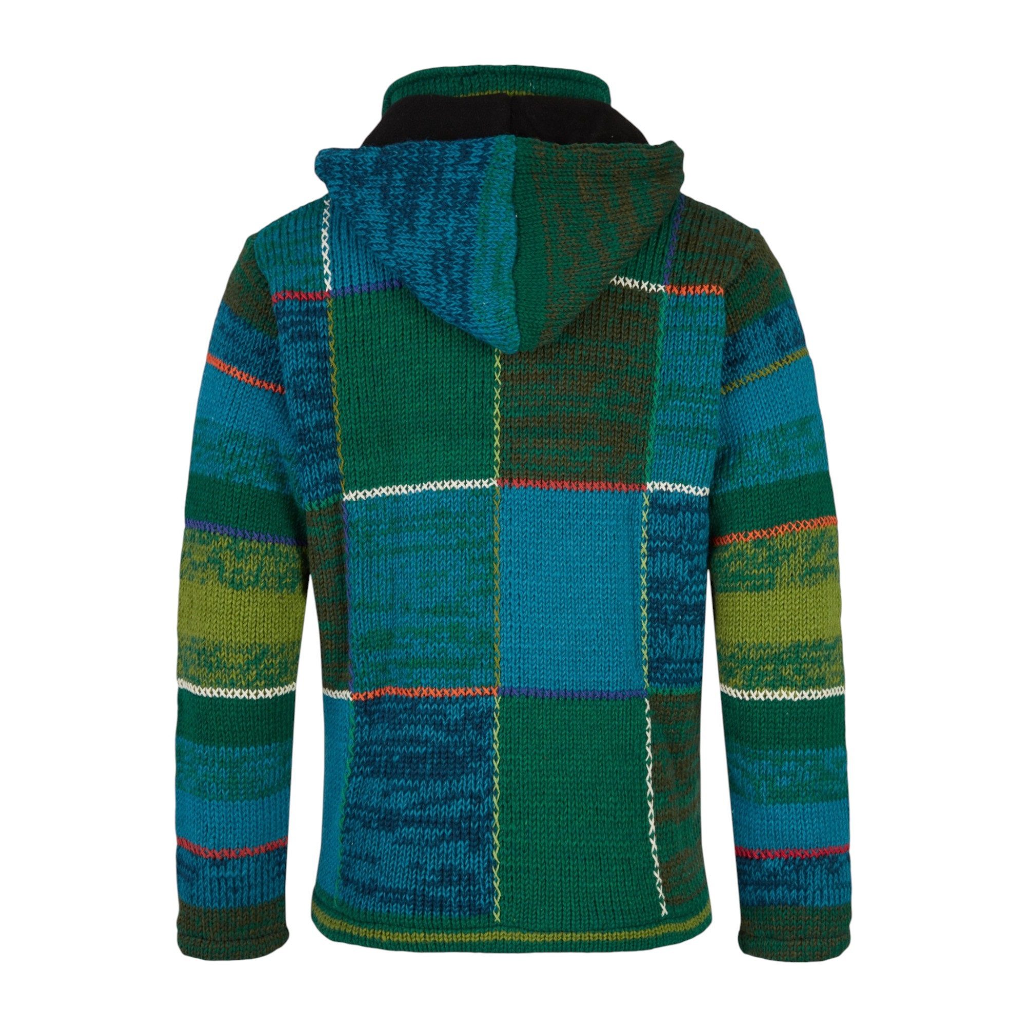 THC Natural Line Strickjacke THC Strickjacke 826 Quadrate grün blau (1 Stüc günstig online kaufen