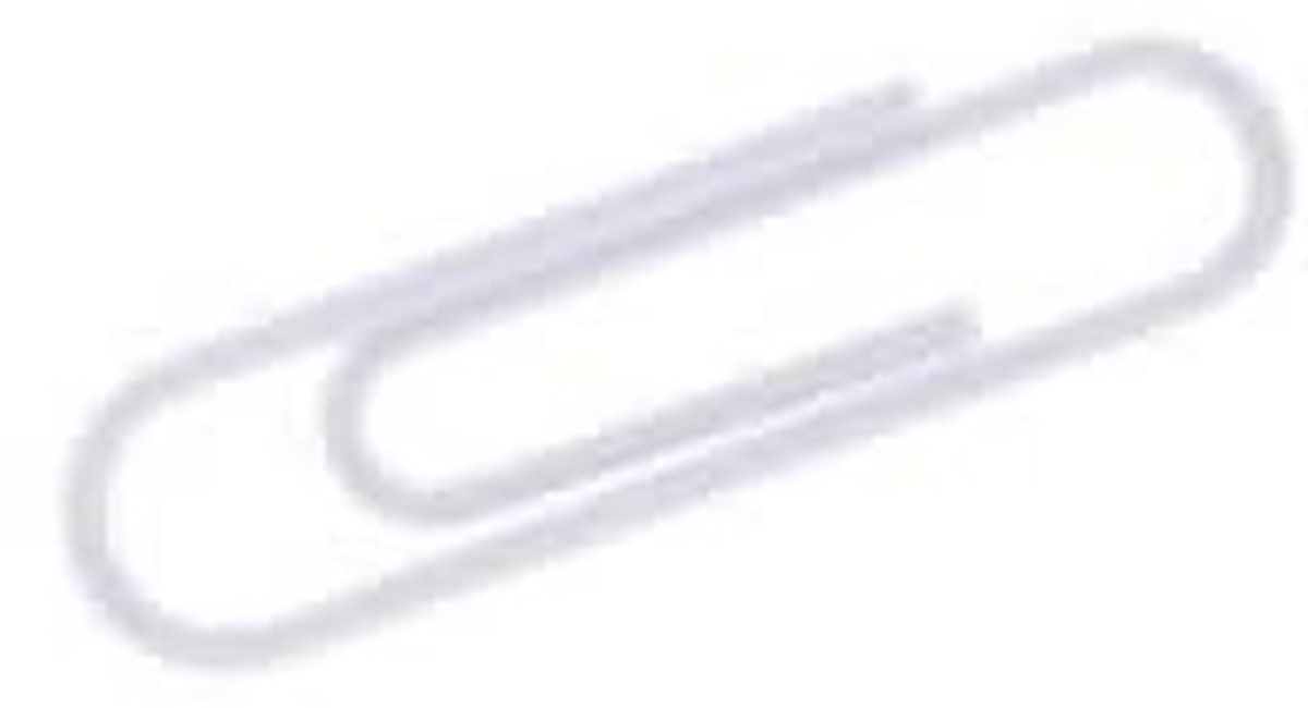 ALCO Büroklammer Briefklammern 32mm kunststoffüberzogen VE=1000 Stück weiß