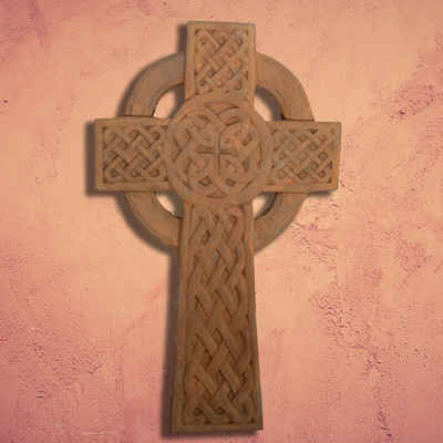 Antikas Gartenfigur Steinkreuz, Keltisch, Rost, Dekoration, Mittelalterlich, Kreuz, Grab