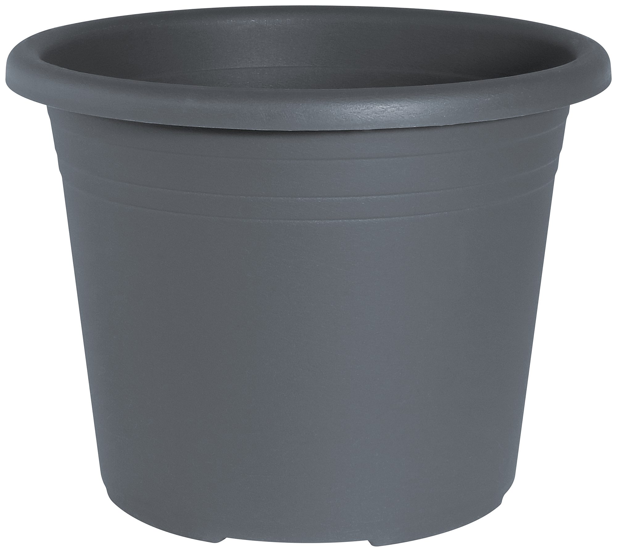 Geli Pflanzkübel Cylindro Blumentopf Anthrazit – Ø30cm Kunststoff Pflanztopf 9.5L