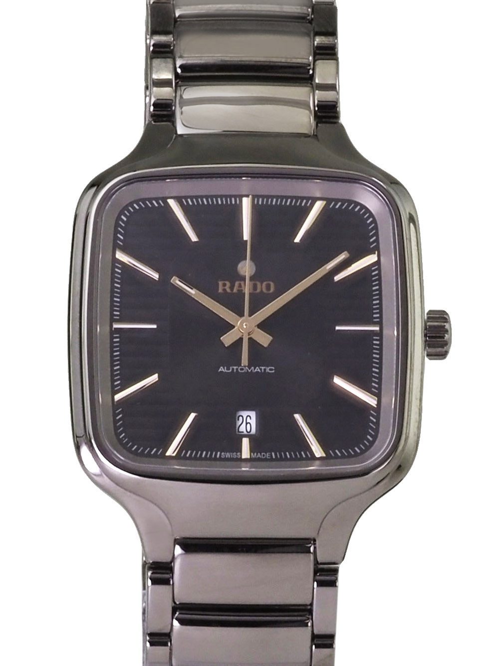 Rado Automatikuhr Herren Uhr Automatik R27077102 True Square Swiss Made Ø 38 mm
