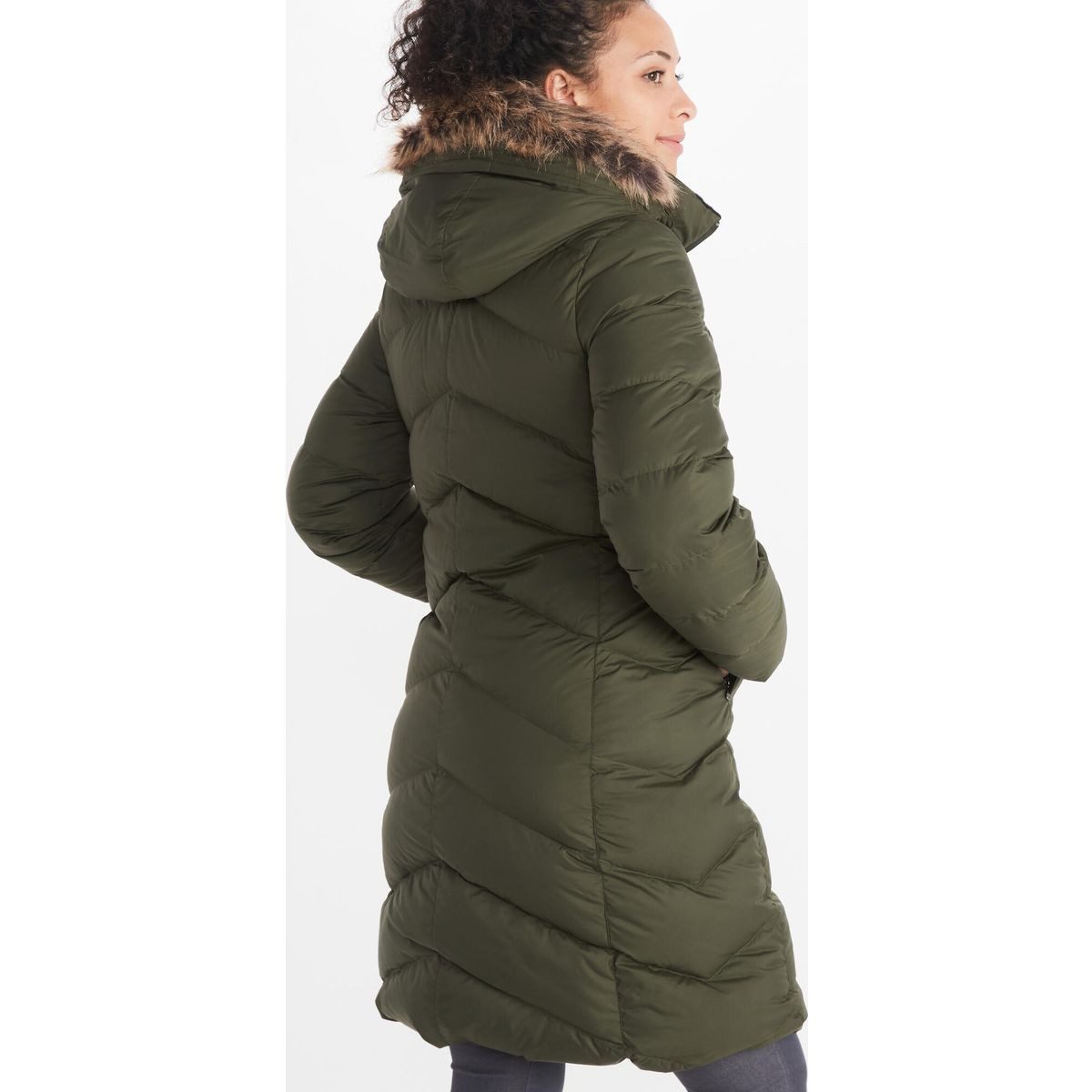Marmot Outdoorjacke Wm's Montreaux Coat Eleganter Damenmantel mit 700er Daunenfüllung, wasserabweisend