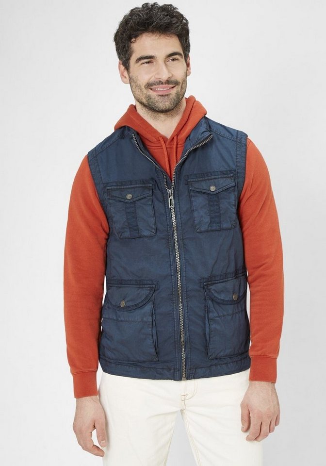 Redpoint Kurzweste BUSTER Weste im Fieldjacket Stil aus reiner Baumwolle