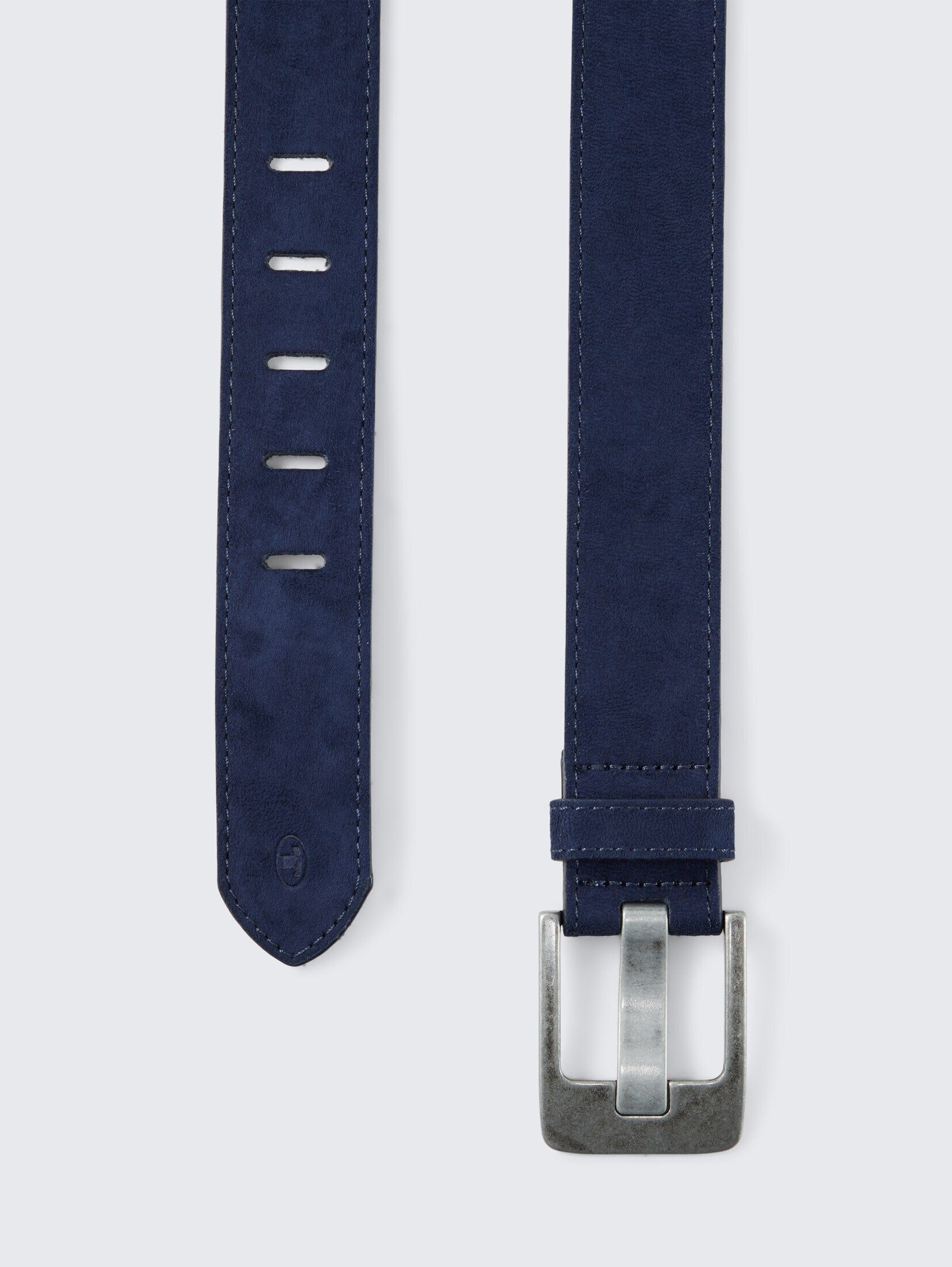 TOM TAILOR Ledergürtel Belts TTLUCY Velourledergürtel mit eckiger Dornschli günstig online kaufen