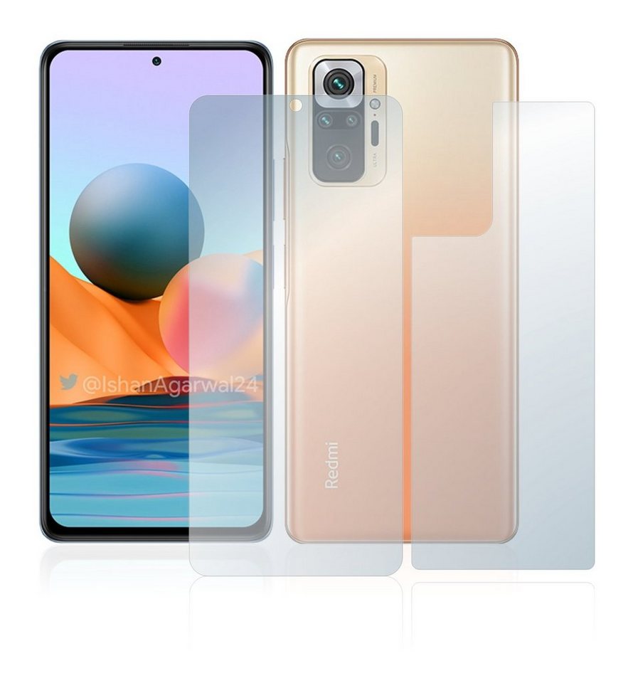 Xiaomi Redmi Note 10 Pro Schutzfolie Ab Werk upscreen Schutzfolie für Xiaomi Redmi Note 10 Pro Max (Vorder