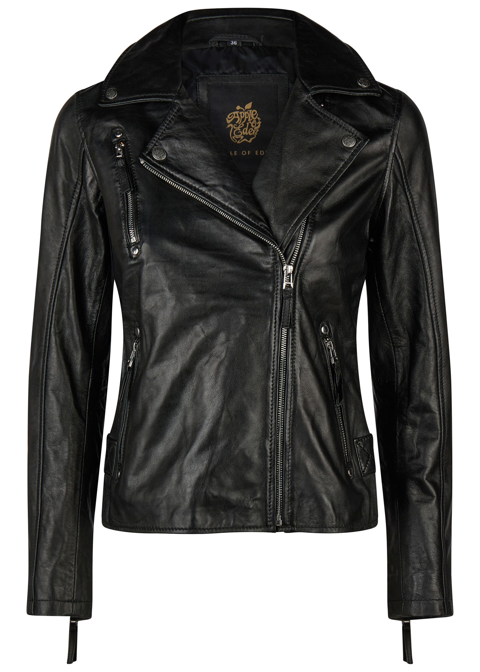 Apple of Eden Lederjacke taillierte Schnittform