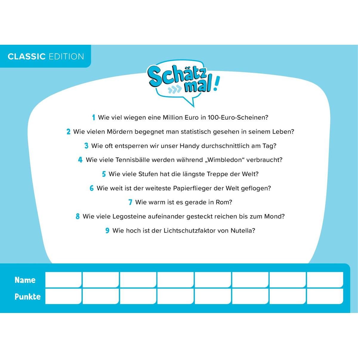 SMV Spiel Quiz Schätz mal! Classic Edition
