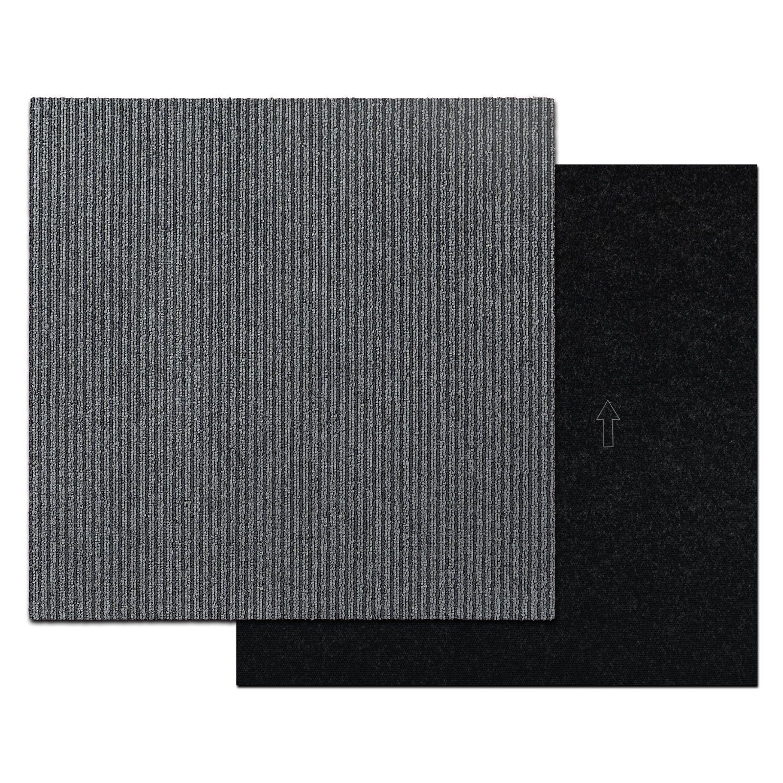 Karat Teppichfliese Bohemia, Fliese, Bodenschutz, verschiedene Farben, 50x50 cm, Quadratisch, Höhe: 6 mm, Selbstliegend