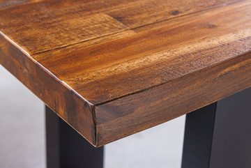 riess-ambiente Sitzbank GENESIS 180cm braun / anthrazit (Einzelartikel, 1-St), Esszimmer · Massivholz · Metall · Baumkante · Küche · Industrial