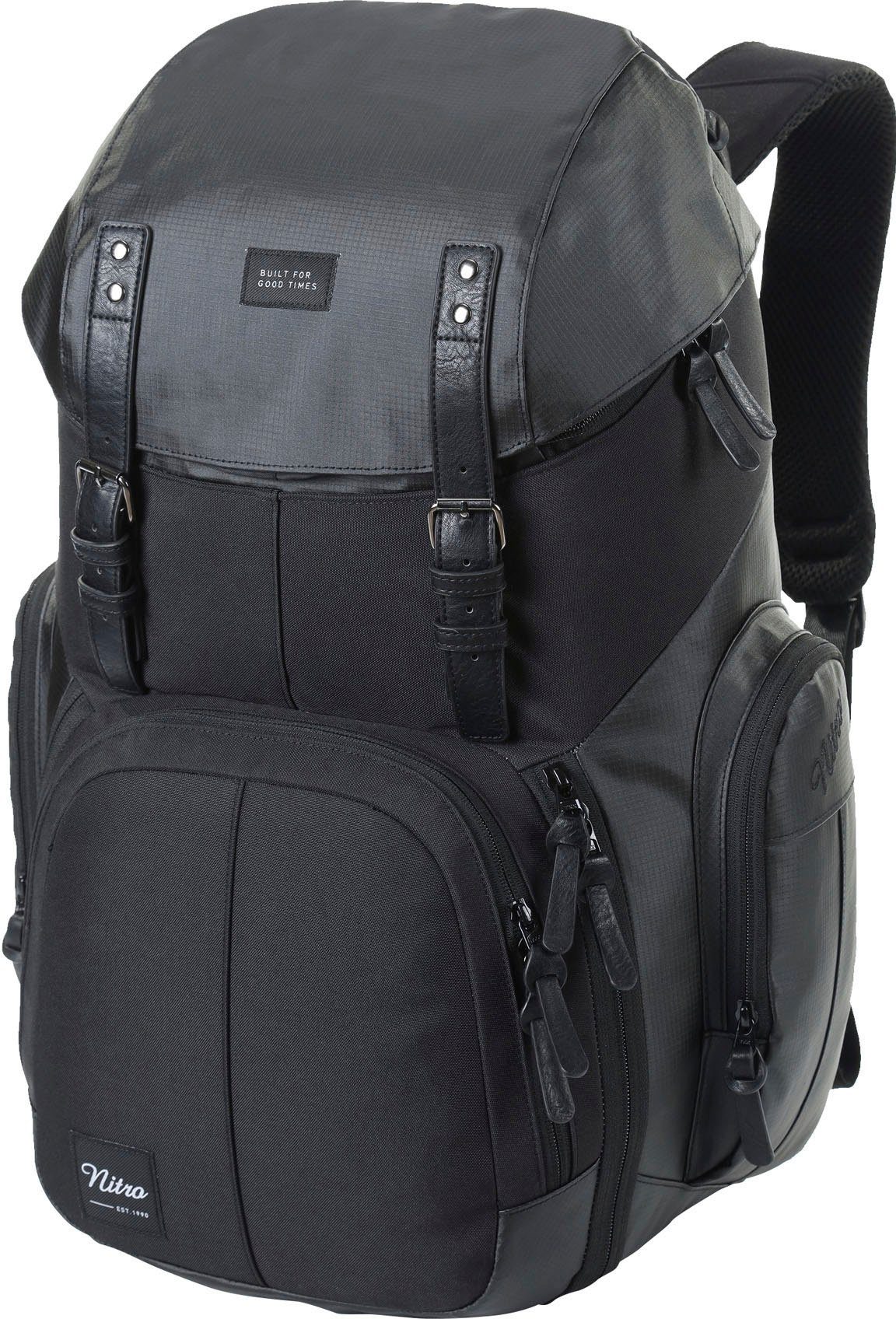 NITRO Laptoprucksack Weekender, Reiserucksack mit Laptopfach, Schulrucksack, Wanderrucksack