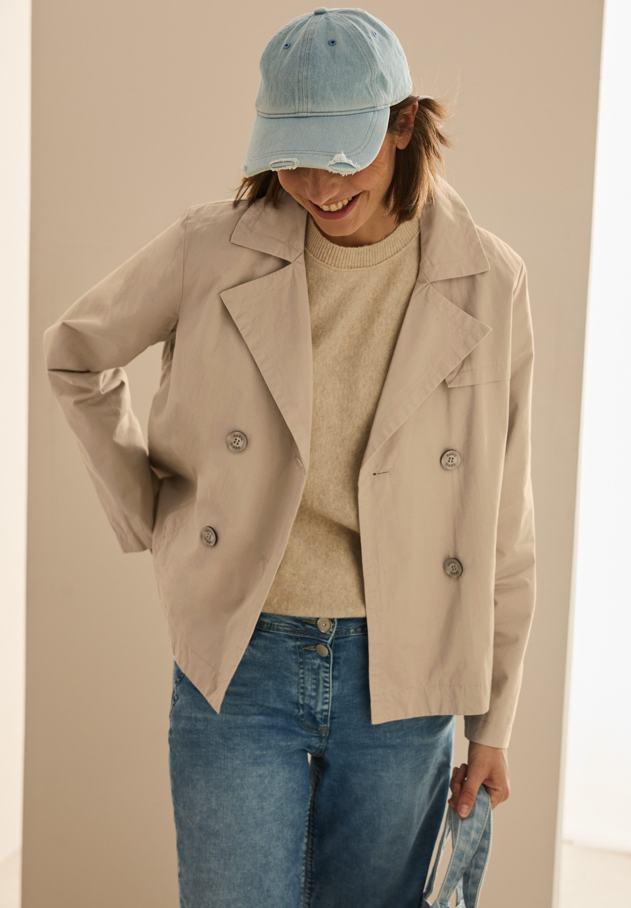 CECIL Kurzjacke mit Logo Stickerei am günstig online kaufen