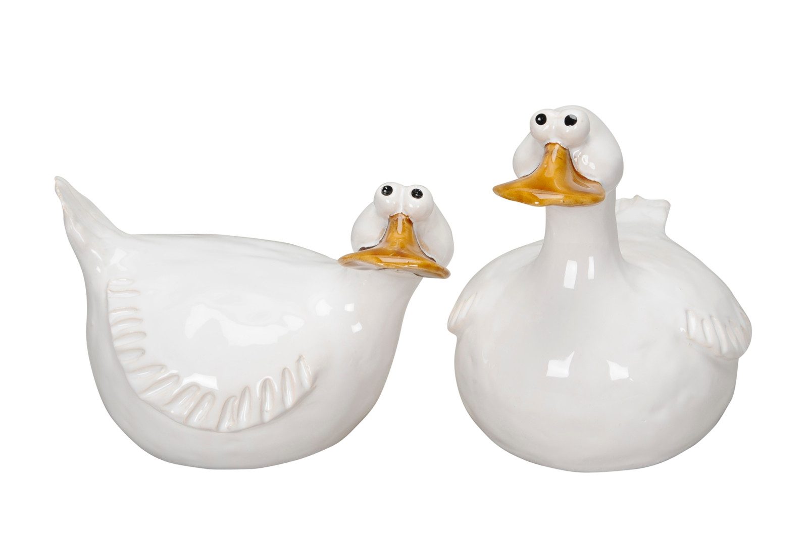 finehomegarden Dekofigur Gans Ente Steingut 2fach günstig online kaufen