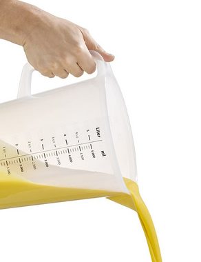 APS Messbecher PRO, Polypropylen, Messbecher mit geprägter Skalierung, Durchmesser 20 cm Höhe 25.5 cm