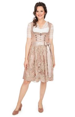 MarJo Trachtenkleid Midi Dirndl 2tlg. 58cm NADINA rose champagner