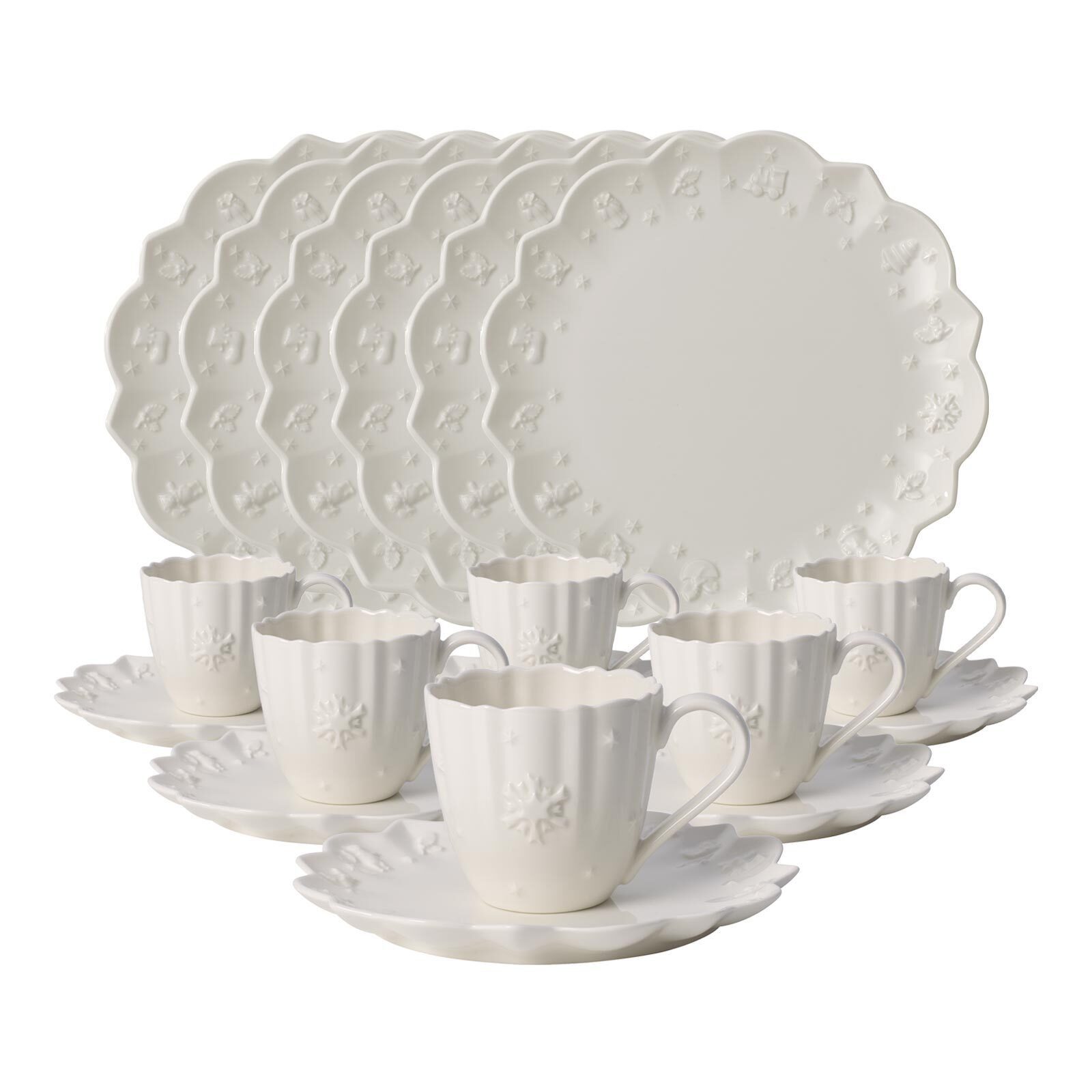 Villeroy & Boch Kombiservice Toy's Delight Royal Classic Kaffeeservice 18er Set (18-tlg), Porzellan