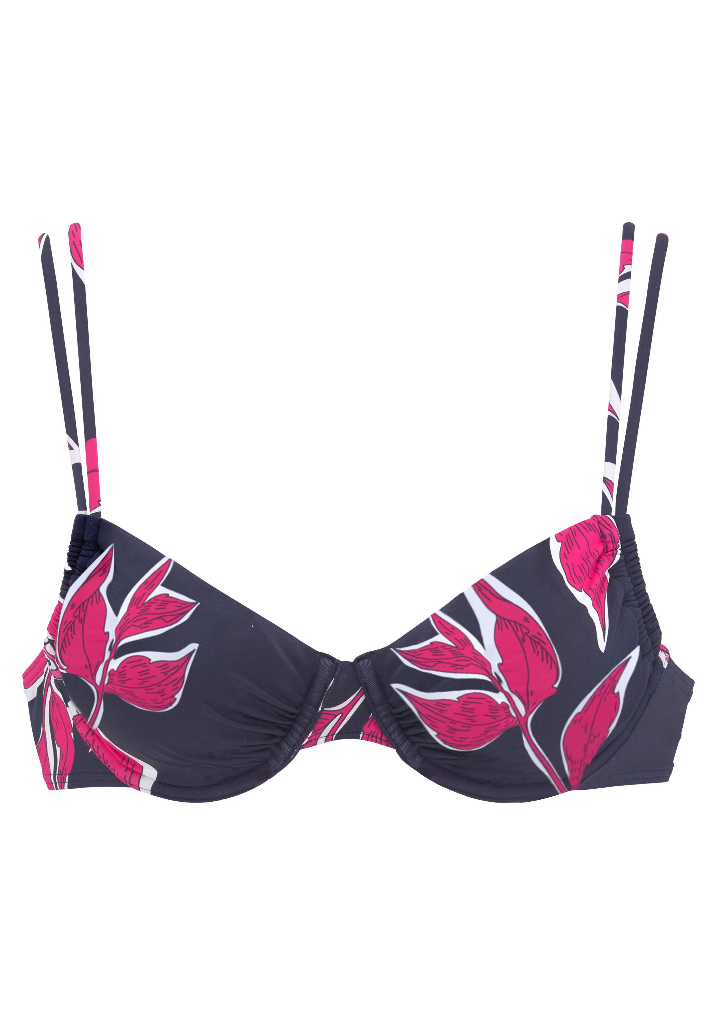 LASCANA Bügel-Bikini-Top, im Blätter-Design günstig online kaufen
