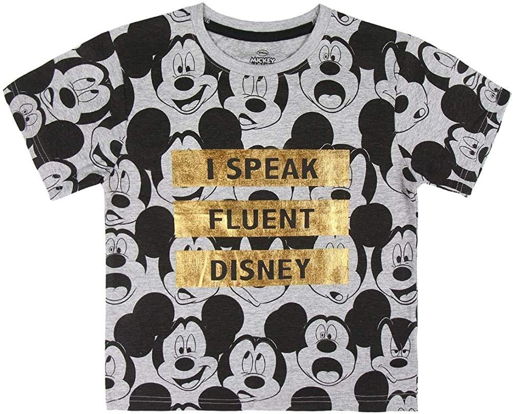 Print-Shirt Mickey und Minnie Mouse T-Shirt Jungen und Mädchen
