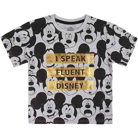 Disney Print-Shirt Mickey und Minnie Mouse T-Shirt Jungen und Mädchen Kindershirts 1 2 3 4 5 6 7 8 Jahre