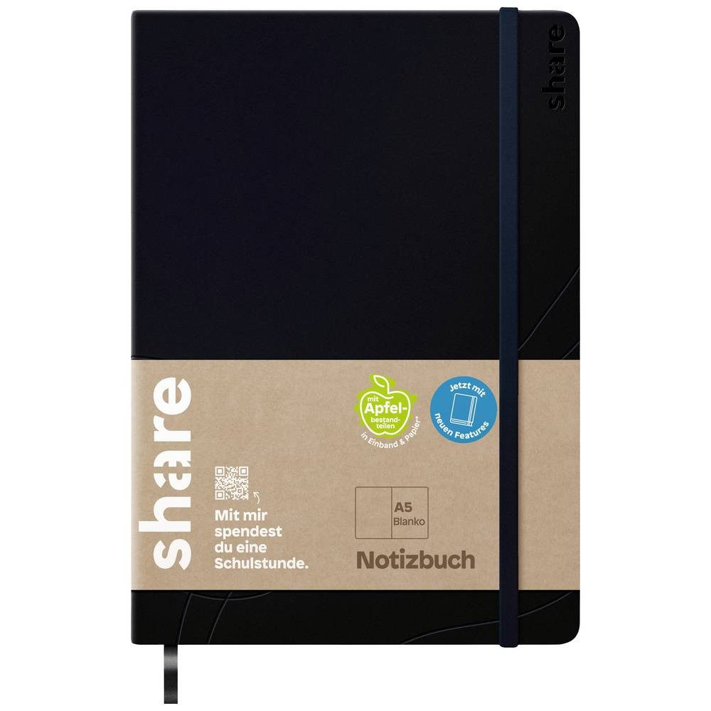share Notizbuch Notizbuch A5 blanko 4-0014001, Hardcover