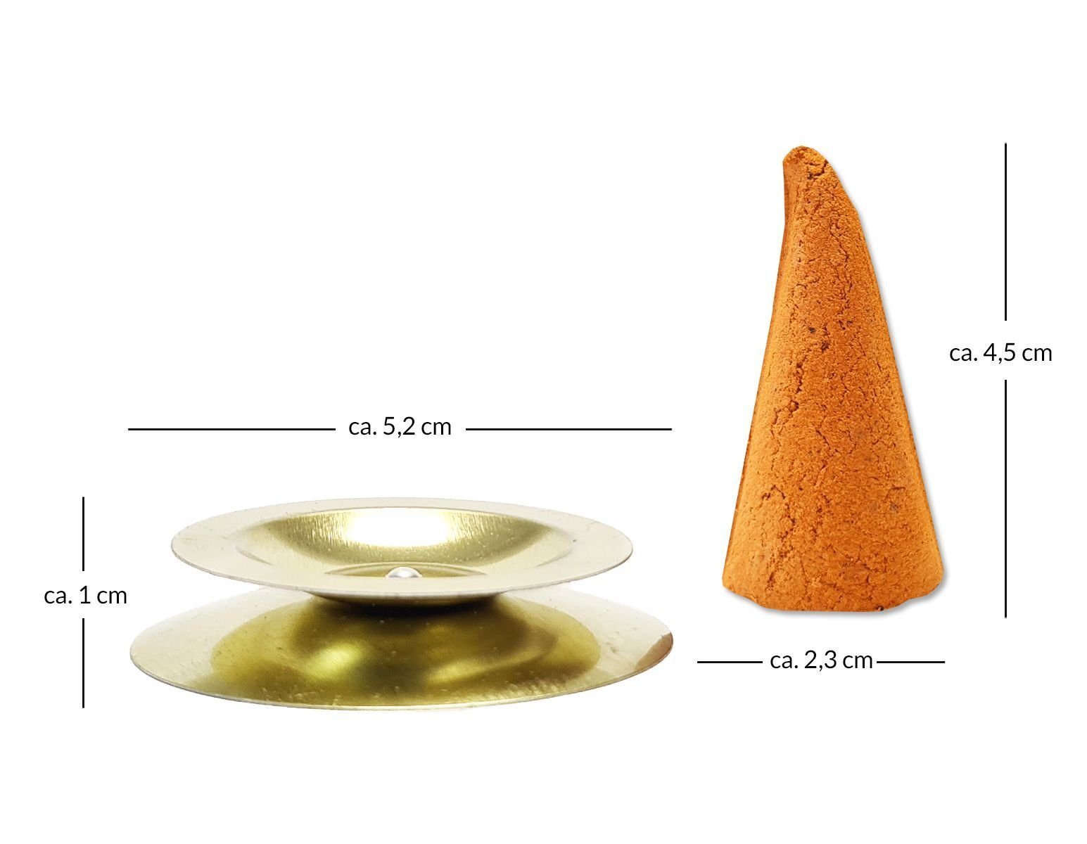KNOX Räucherkegel Räucherkerzen Orange - 12 Riesen, Glimmschale, Opas Beste Weihrauch