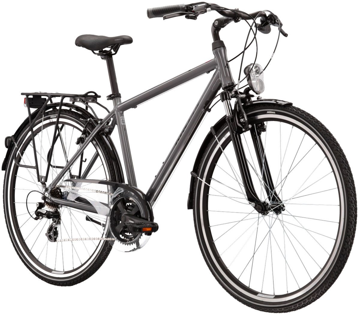 Kross Trekkingrad KROSS Trekkingrad Trans 1.0 28" grau, 21 Gang Shimano ALTUS M310 Schaltwerk, Kettenschaltung