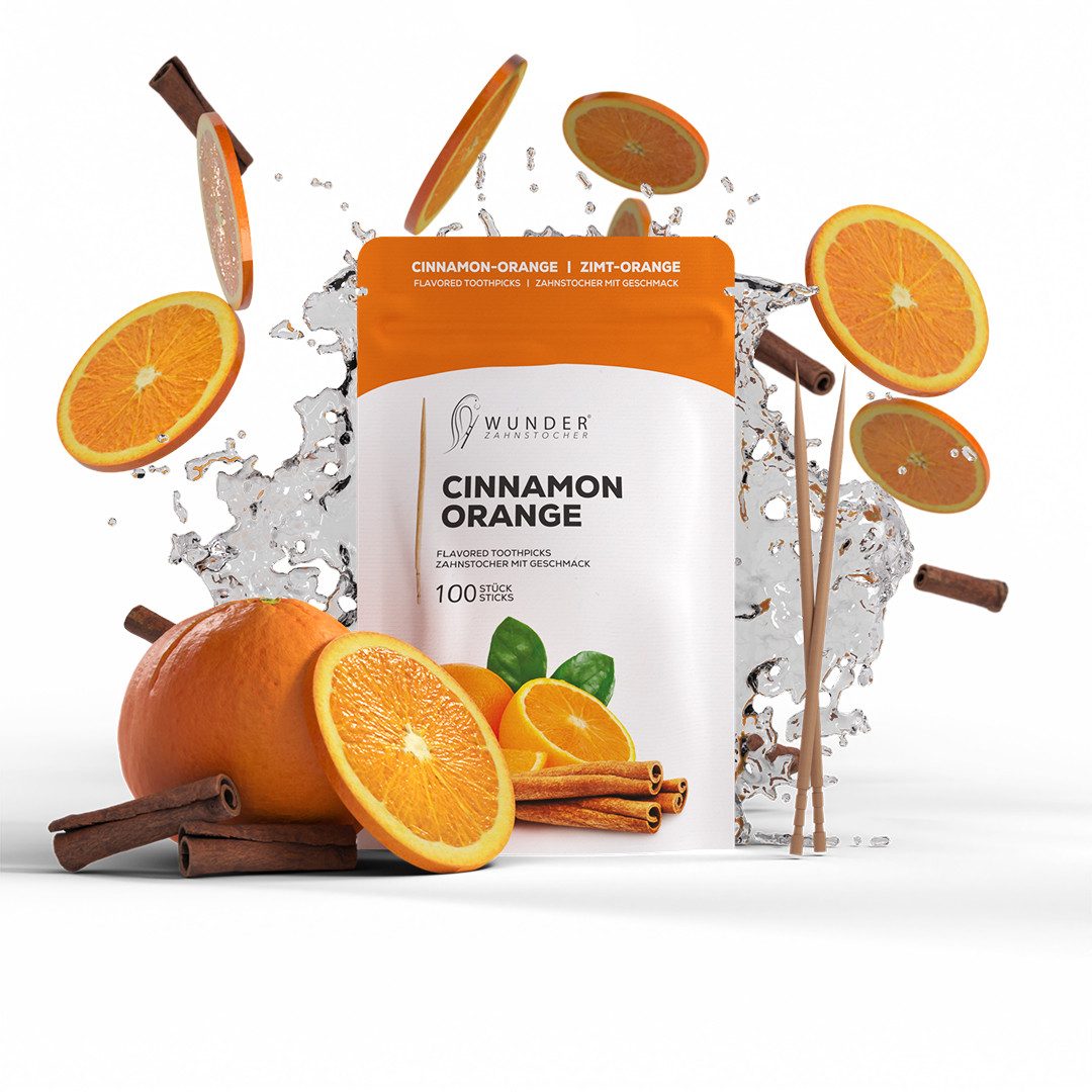 Wunder Zahnstocher Mundpflegecenter Wunder Zahnstocher mit Geschmack - Refill Pack - Zimt/Orange