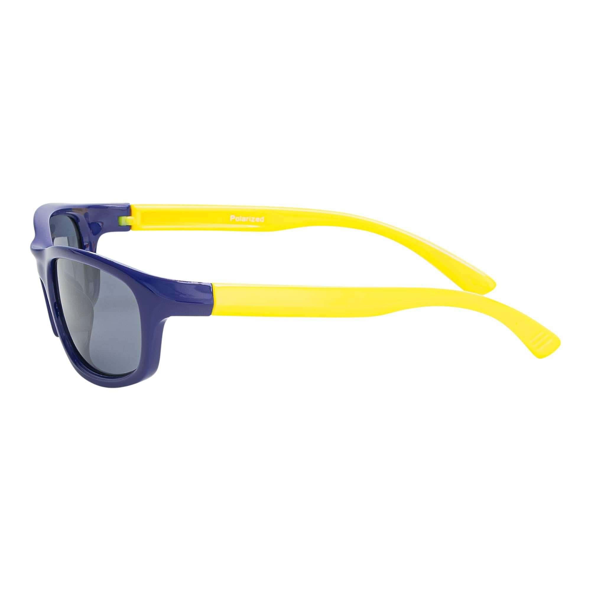 Lila-Gelb Sonnenbrille Sonnenbrille Linsen Designer polarisierten Jungen Mädchen Eyewear mit BEZLIT (1-St) Kinder