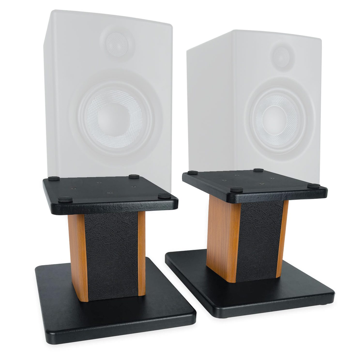 keepdrum Lautsprecherständer keepdrum Boxenständer SS041RW Tisch-Stative Palisander 1 Paar, (bis 10 Zoll, Höhe 20cm, 1 Paar)