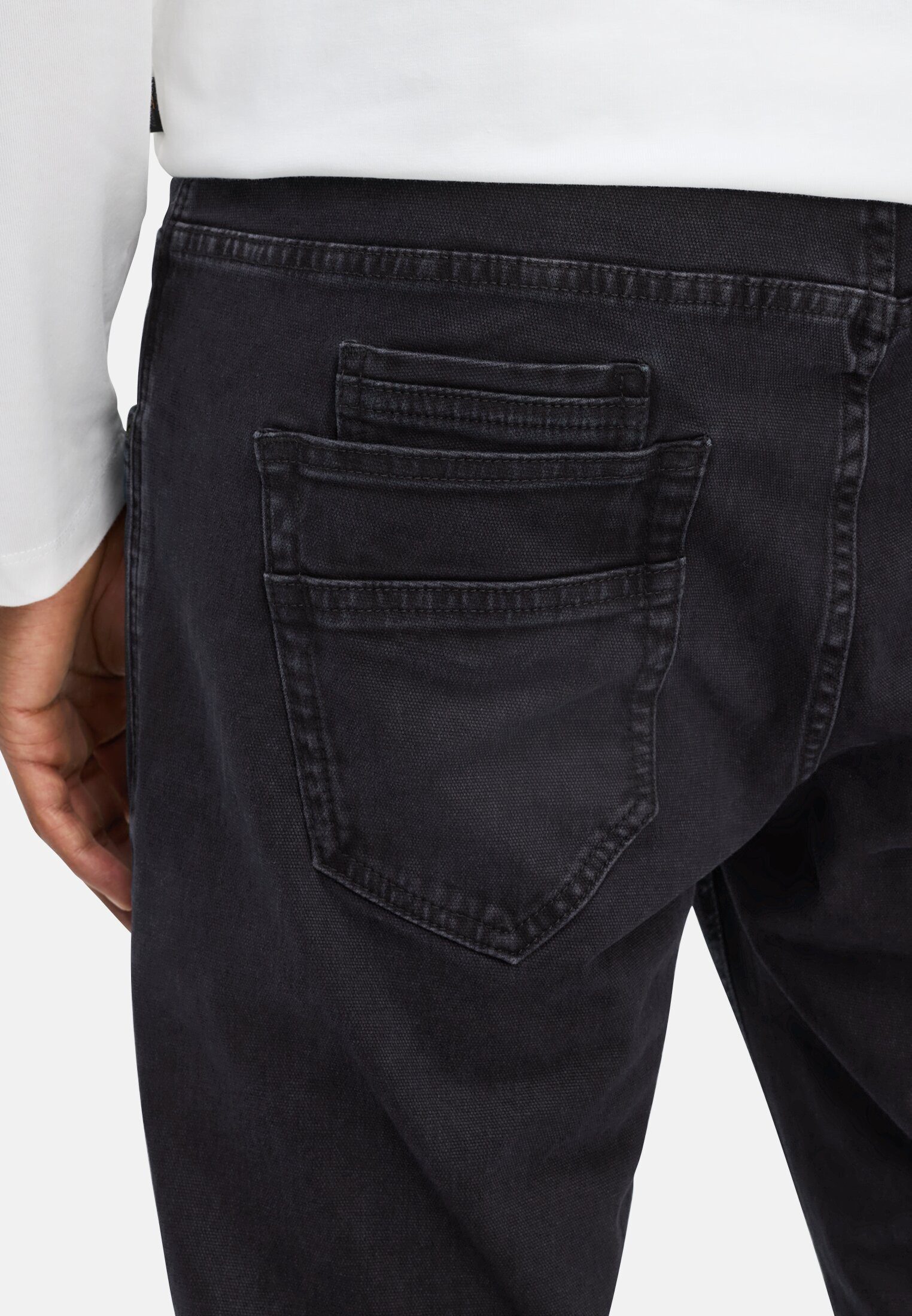 camel active 5-Pocket-Jeans Hose aus Baumwoll-Elasthan-Mix Relaxed Fit