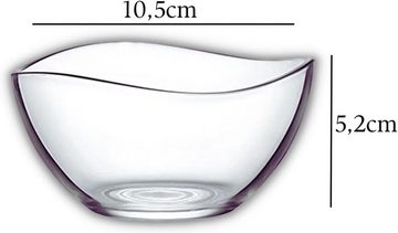 TYA Gruppe Dessertschale Lav Glasschalen Schalen Glasschale Dessertschale Vorspeise Glas Gläser, Glas, (12-tlg)