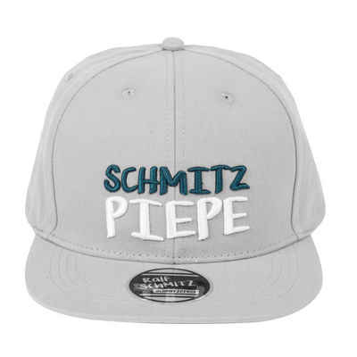 United Labels® Baseball Cap Ralf Schmitz Baseballkappe - Schmitzpiepe verstellbar Grau