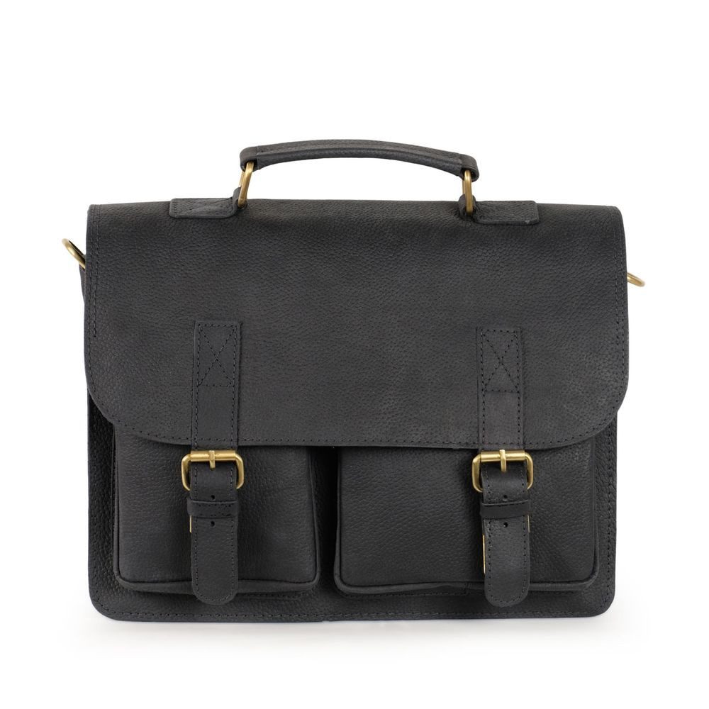 Jahn-Tasche Aktentasche Aktentasche / Businesstasche Gr. M, Leder Schwarz, Jahn-Tasche 410-n