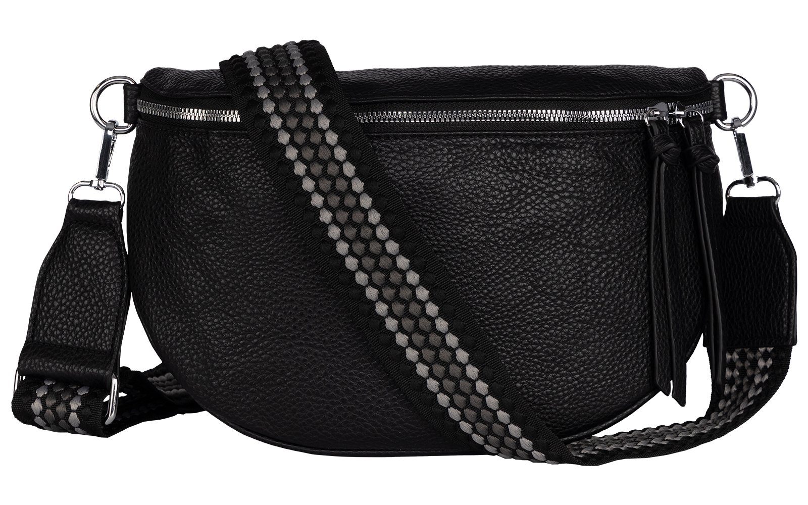 Gürteltasche Bauchtasche Umhängetasche Crossbody-Bag Kunstleder Italy-Design